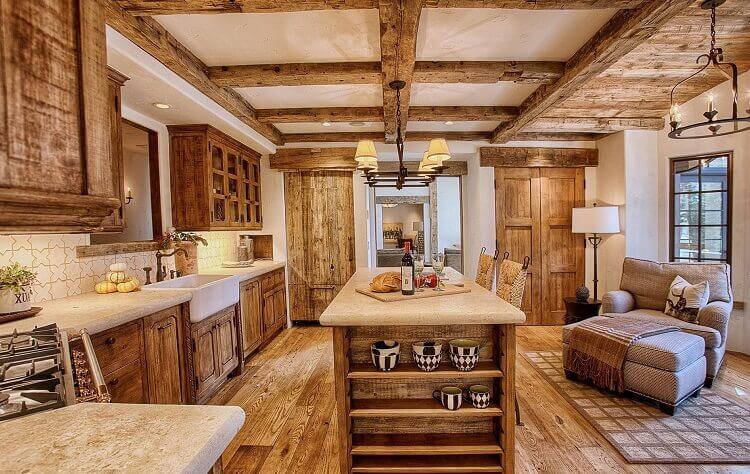 Cửa sổ lớn là thương hiệu của phong cách Rustic