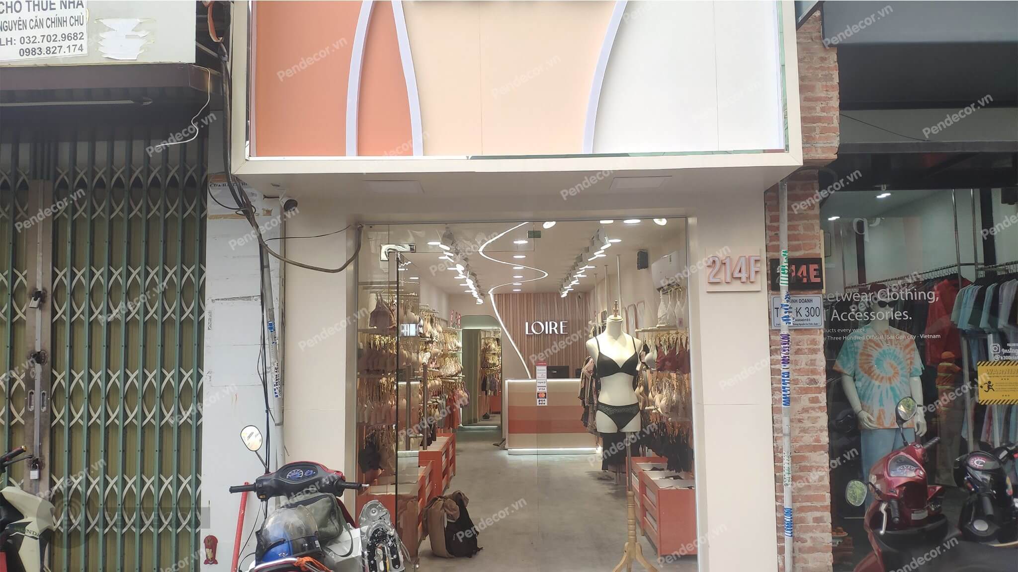 Thi Công Thực Tế Shop Đồ Lót Loire