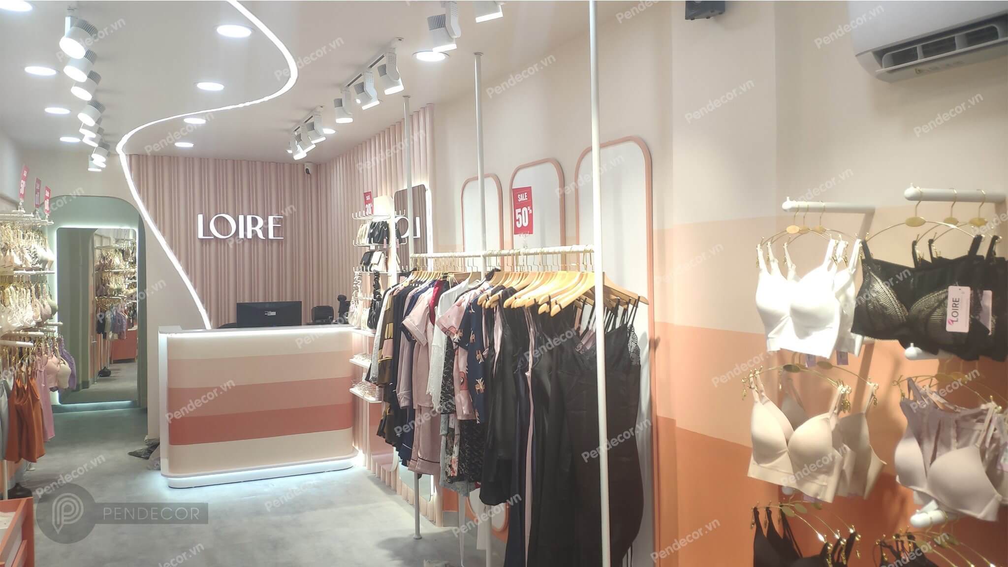 Thi Công Thực Tế Shop Đồ Lót Loire