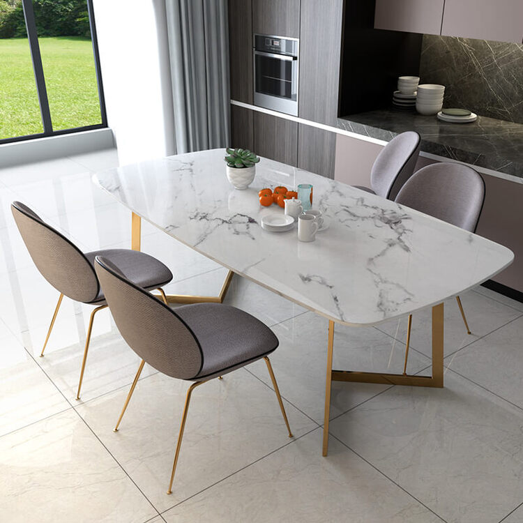 mẫu bàn ăn mặt đá - 9 pendecor