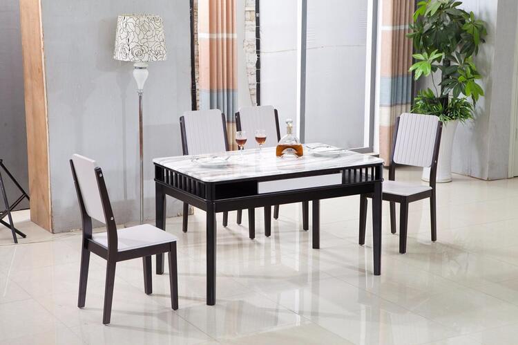 mẫu bàn ăn mặt đá - 5 pendecor