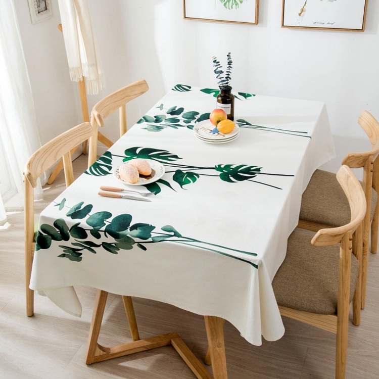 Khăn trải bàn độc đáo sẽ tạo cảm giác hài hòa cho không gian