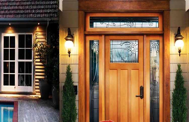 Đèn mặt tiền giúp tăng giá trị thẩm mỹ cho ngôi nhà