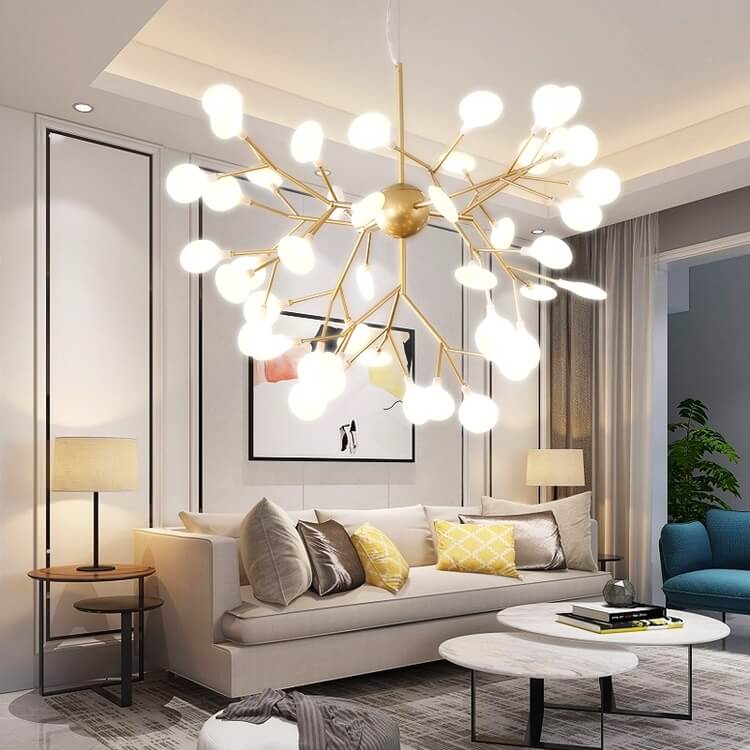 Đèn trang trí phòng khách phải có thiết kế đẹp mắt và tinh tế