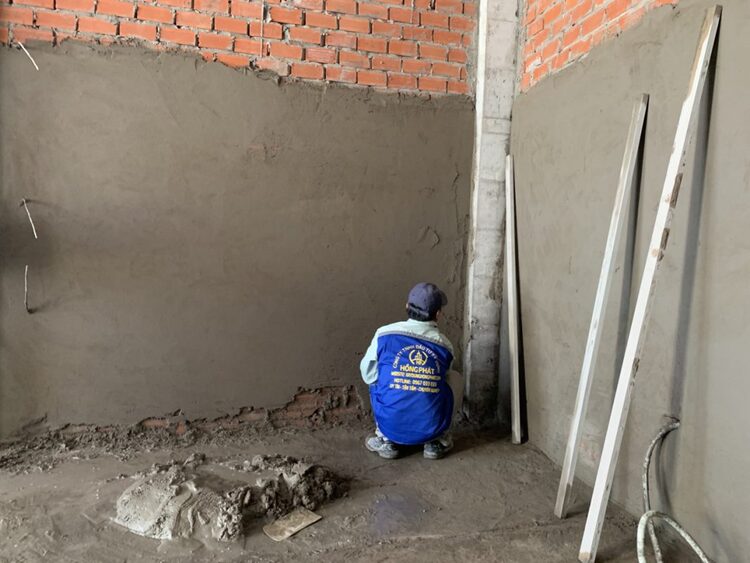 Xây gạch và tô trát hoàn thiện