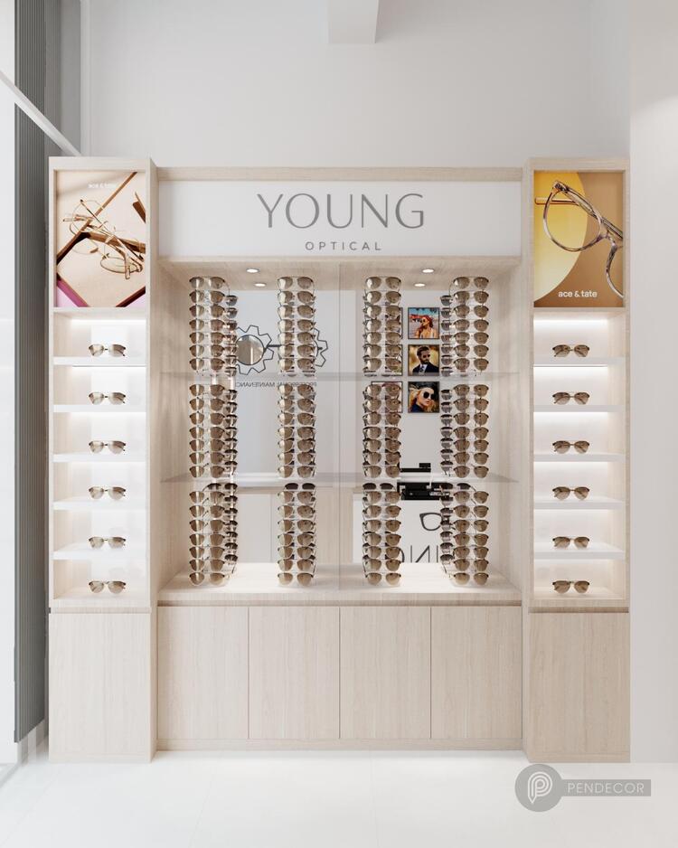 Tủ, kệ trưng bày mắt kính