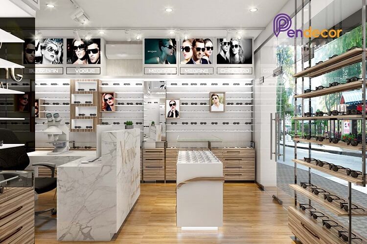 Yếu tố ánh sáng trong thiết kế cửa hàng mắt kính