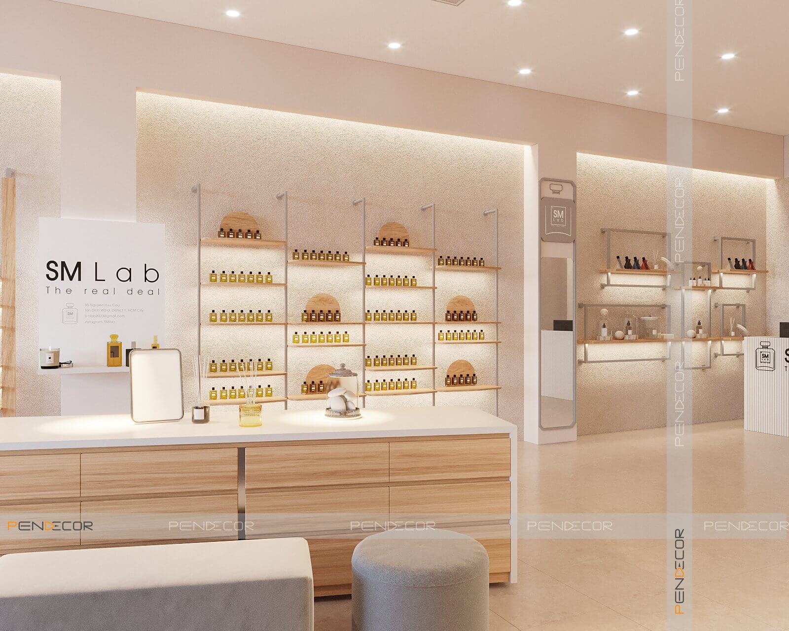 Thiết Kế Shop Nước Hoa SM Lab (Tân Bình)