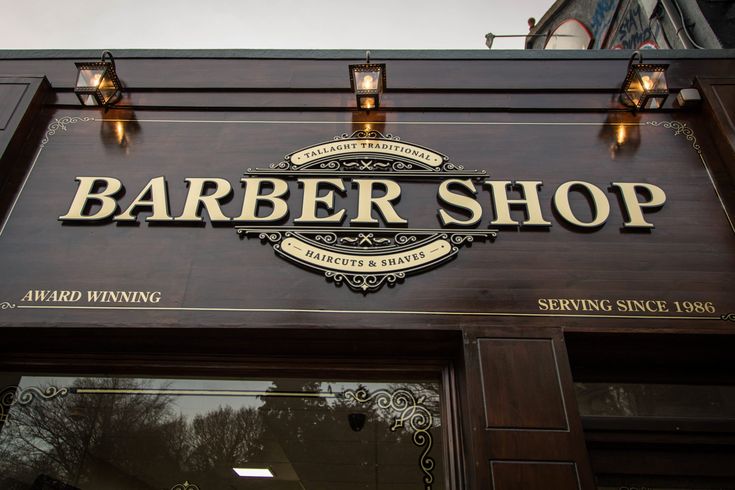 Thiết kế bảng hiệu barber shop thu hút đấng mày râu hiệu quả