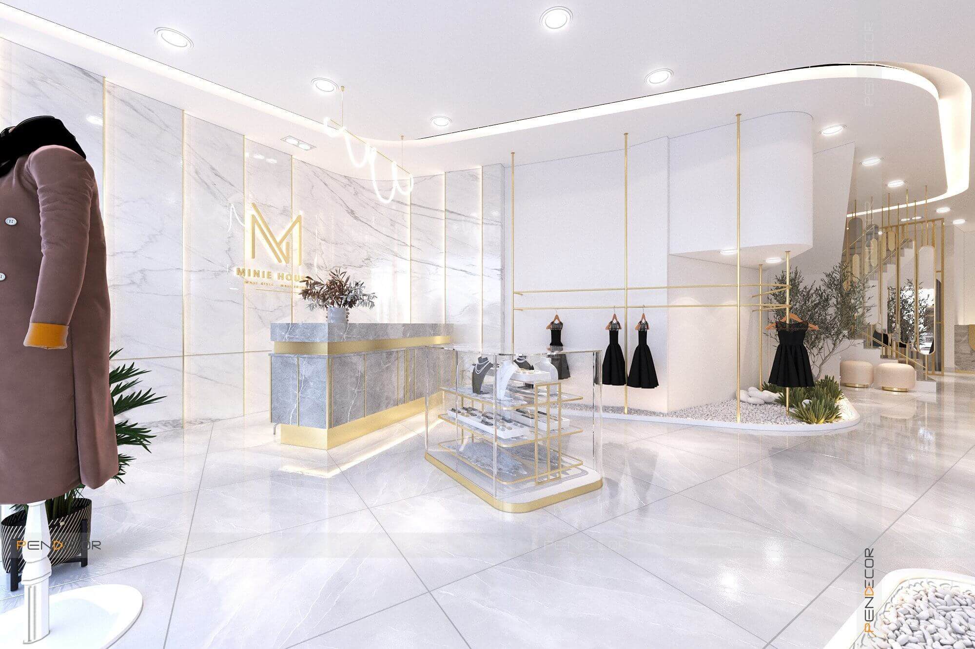 Đơn vị thiết kế, thi công nội thất shop thời trang uy tín, chuyên nghiệp