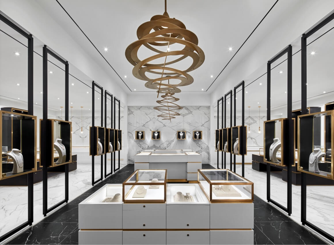 Công ty thiết kế cửa hàng trang sức uy tín, chuyên nghiệp - Pendecor với kinh nghiệm lâu năm