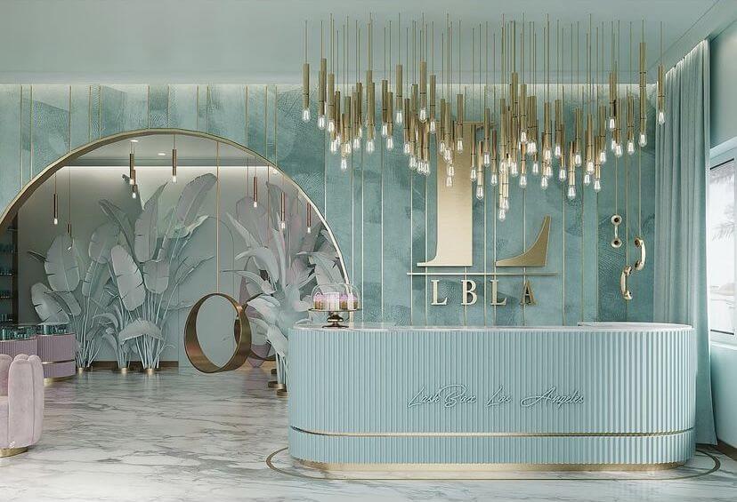 Thiết kế mặt tiền spa phong cách sang trọng