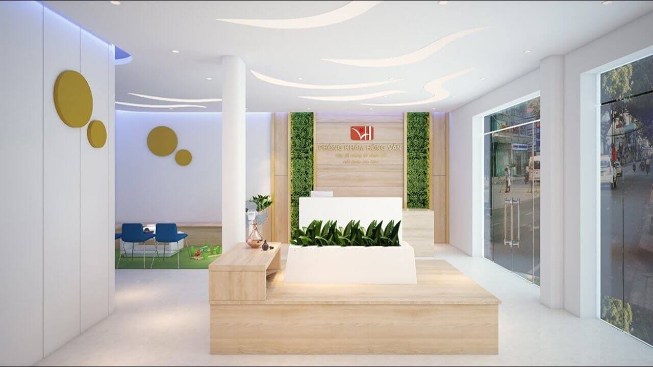 Thiết kế phòng khám mắt phong cách tối giản