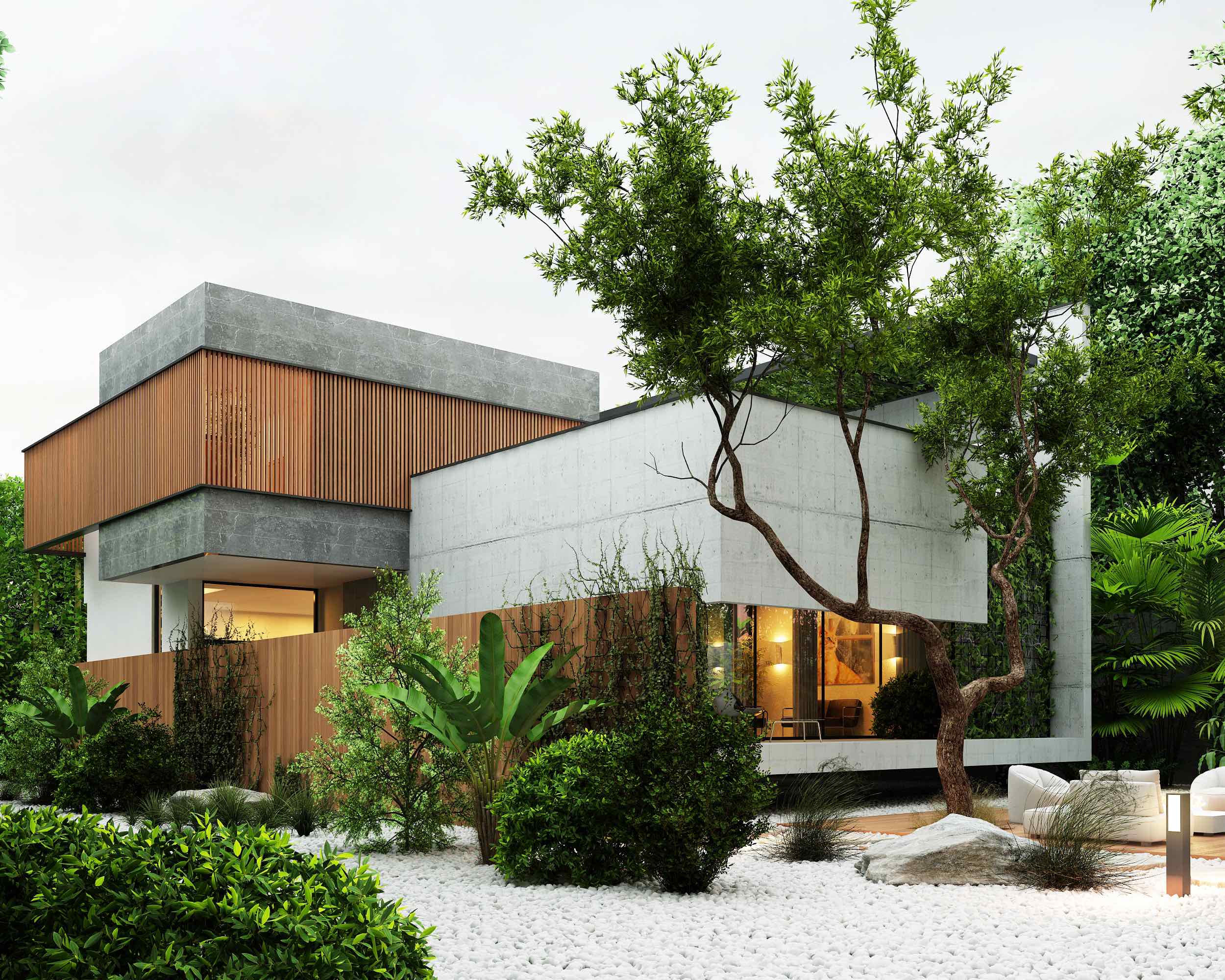 Thiết kế biệt thự 10m mặt tiền không gian mở kết hợp không gian xanh