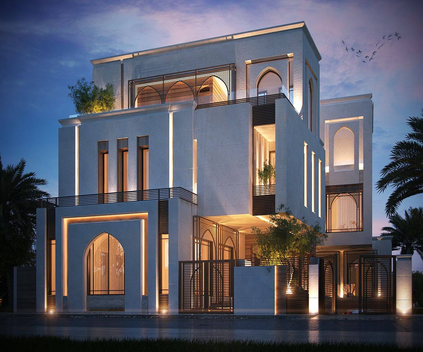 Thiết kế biệt thự 10m mặt tiền phong cách hiện đại, sang trọng