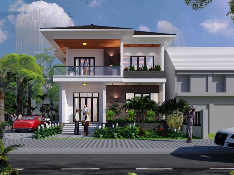 Tiêu chuẩn đánh giá thiết kế biệt thự mặt tiền 8m?