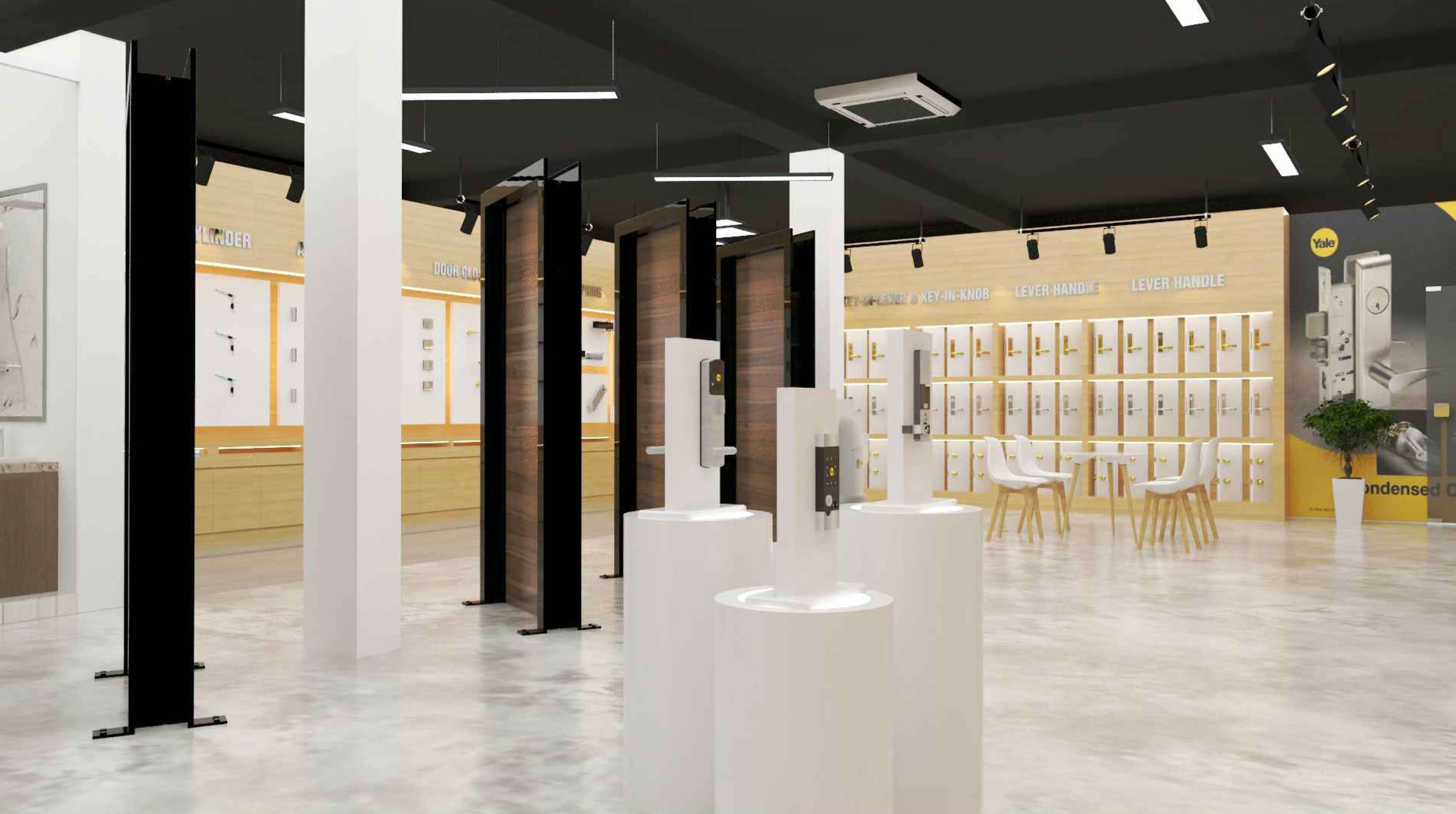 mẫu thiết kế cửa hàng khóa thẩm mỹ, thông minh, ấn tượng không nên bỏ qua