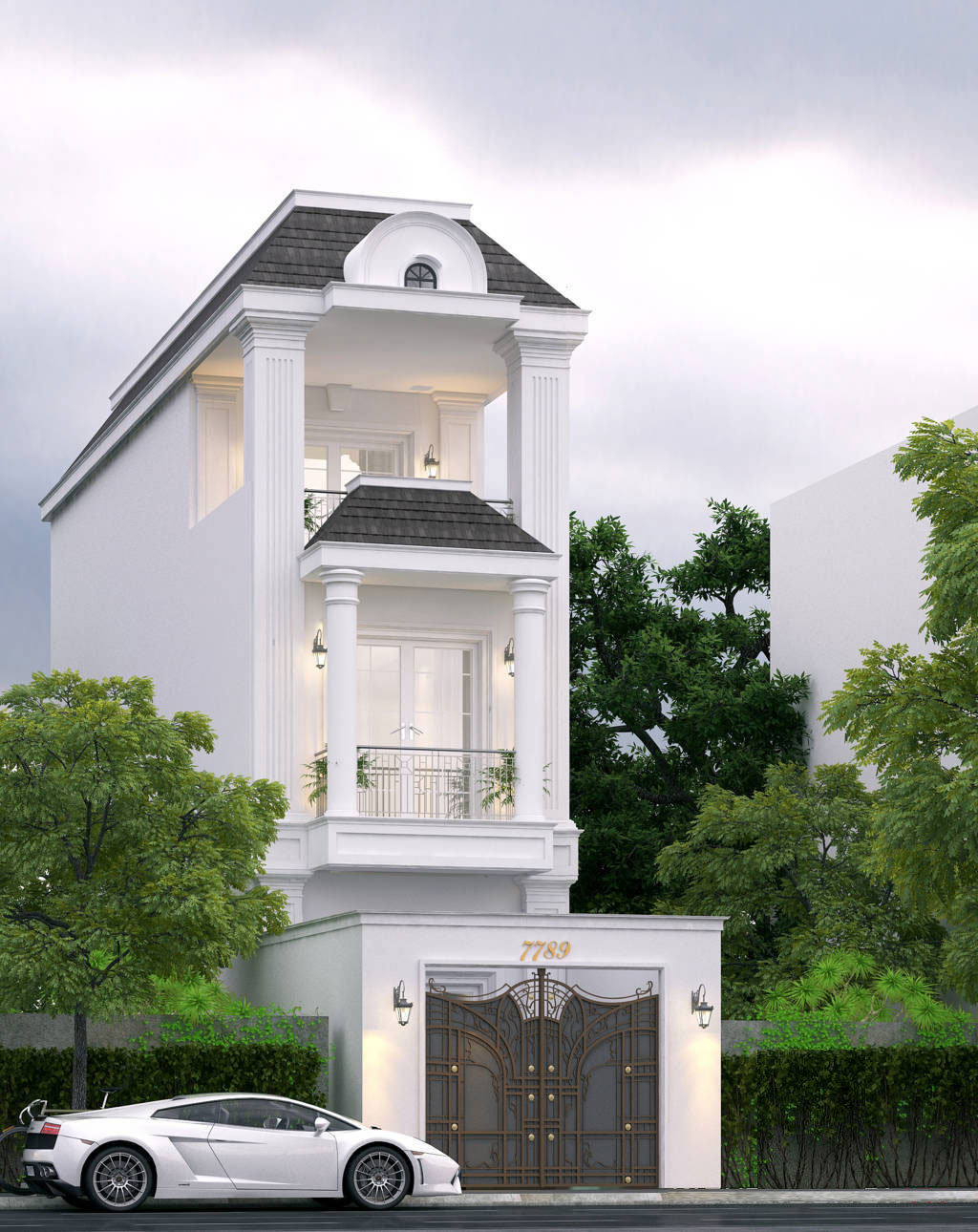 mẫu thiết kế mặt tiền nhà 3m đẹp, ấn tượng không thể bỏ qua