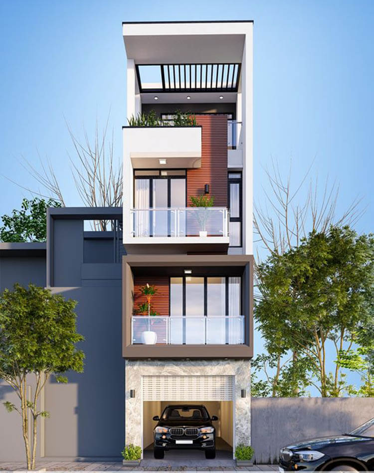 13+ mẫu mặt tiền nhà 4m thẩm mỹ, chi phí thấp, tính ứng dụng cao