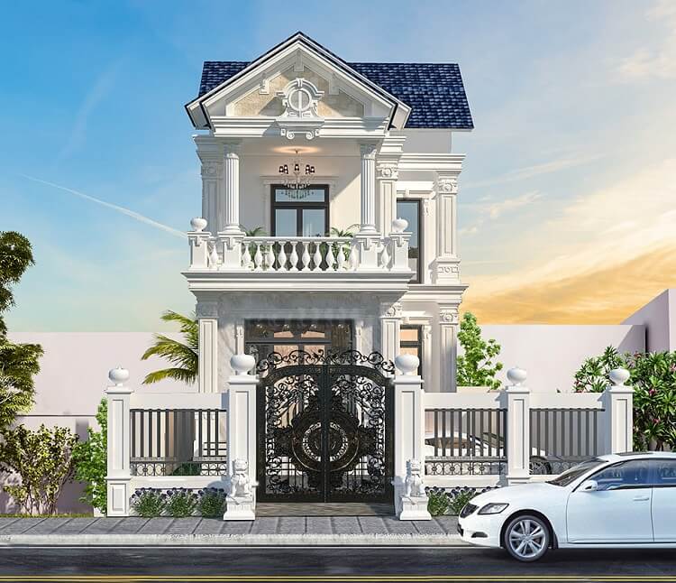 mẫu mặt tiền nhà 5m đẹp, thu hút, tính ứng dụng cao