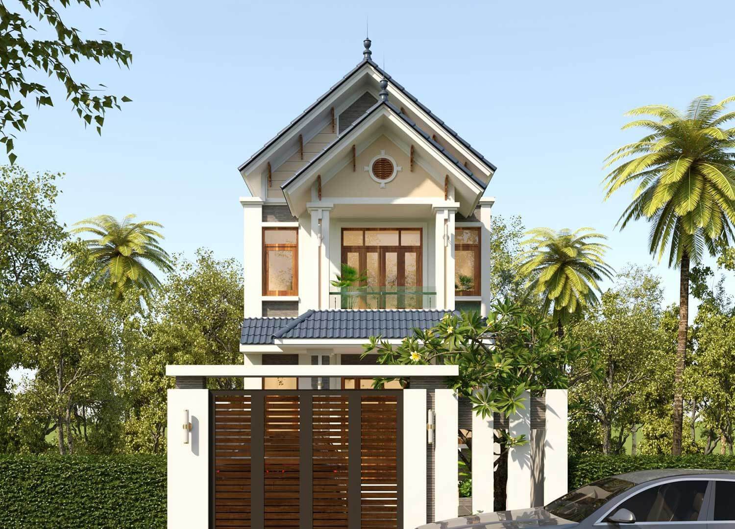 Phong thủy trong thiết kế mặt tiền nhà 6m