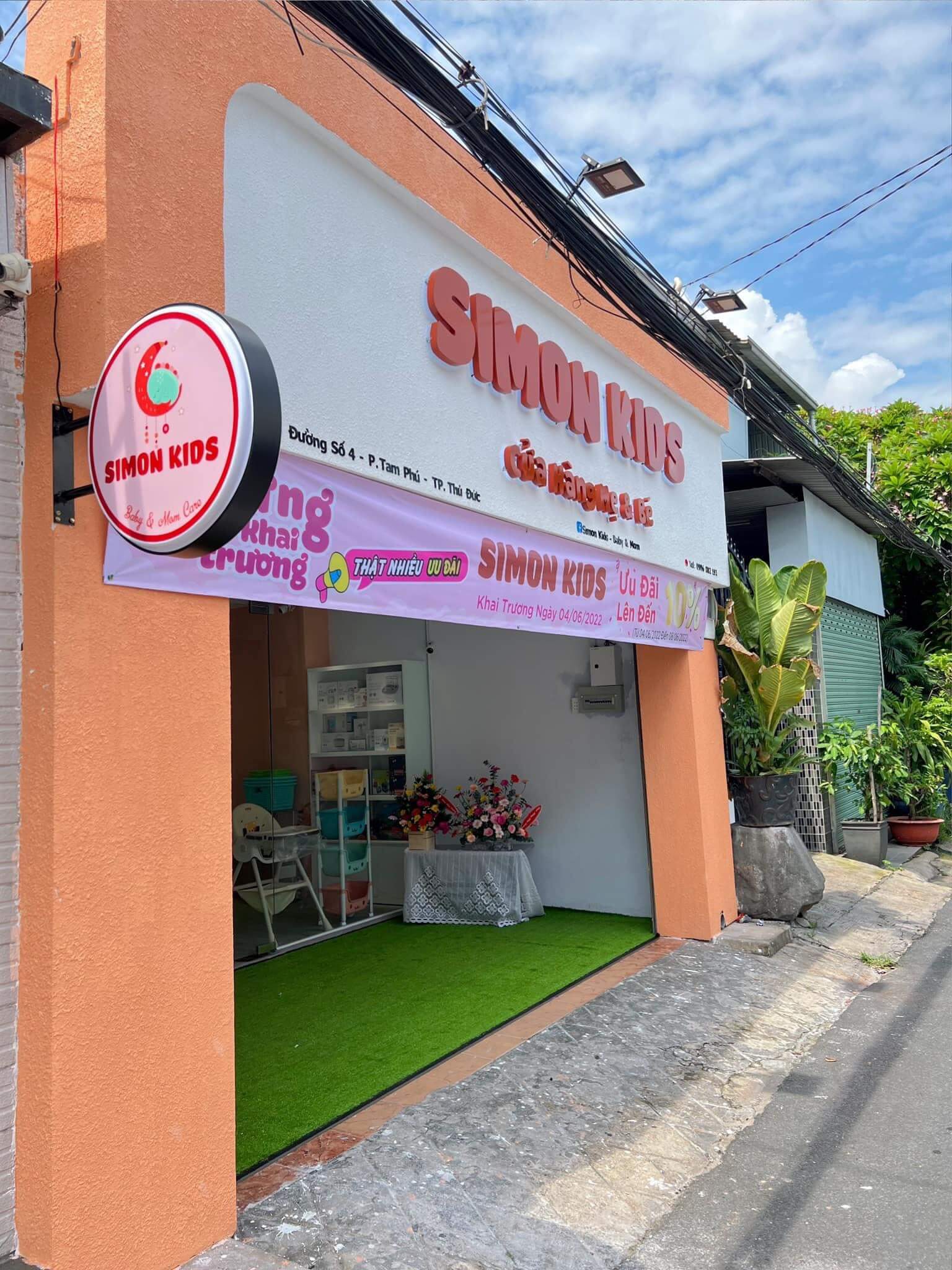 Thi Công Shop Simon Kids