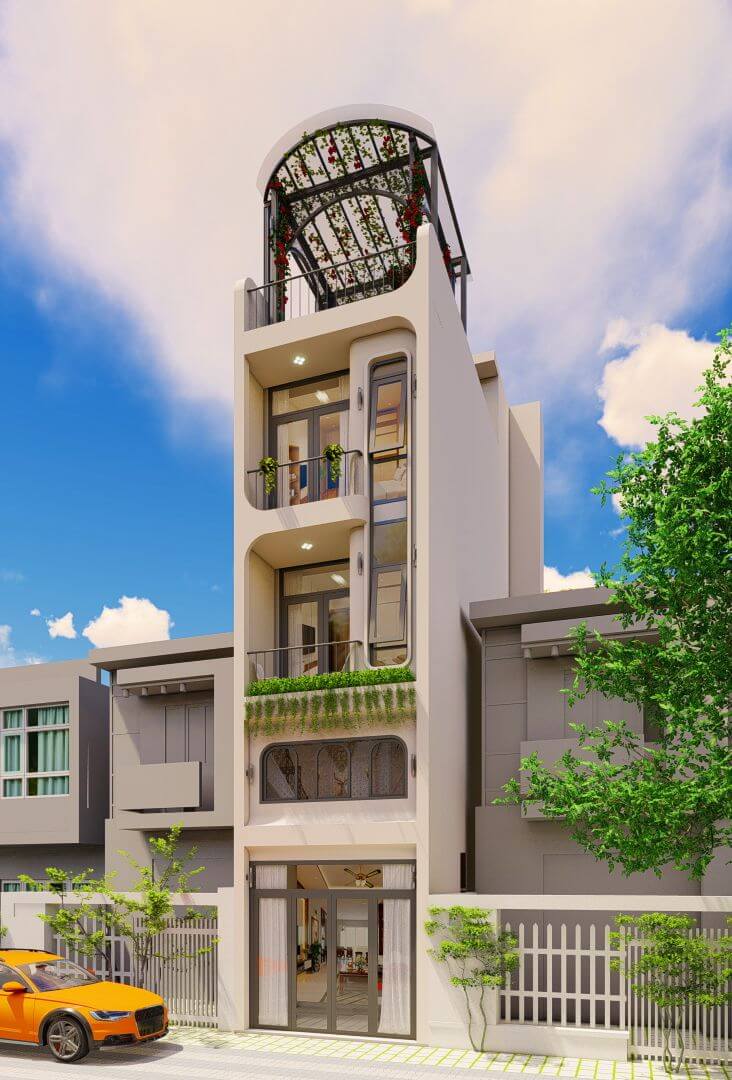 11+ mẫu nhà mặt tiền 7m ấn tượng, hợp phong thủy đẹp mê mẩn