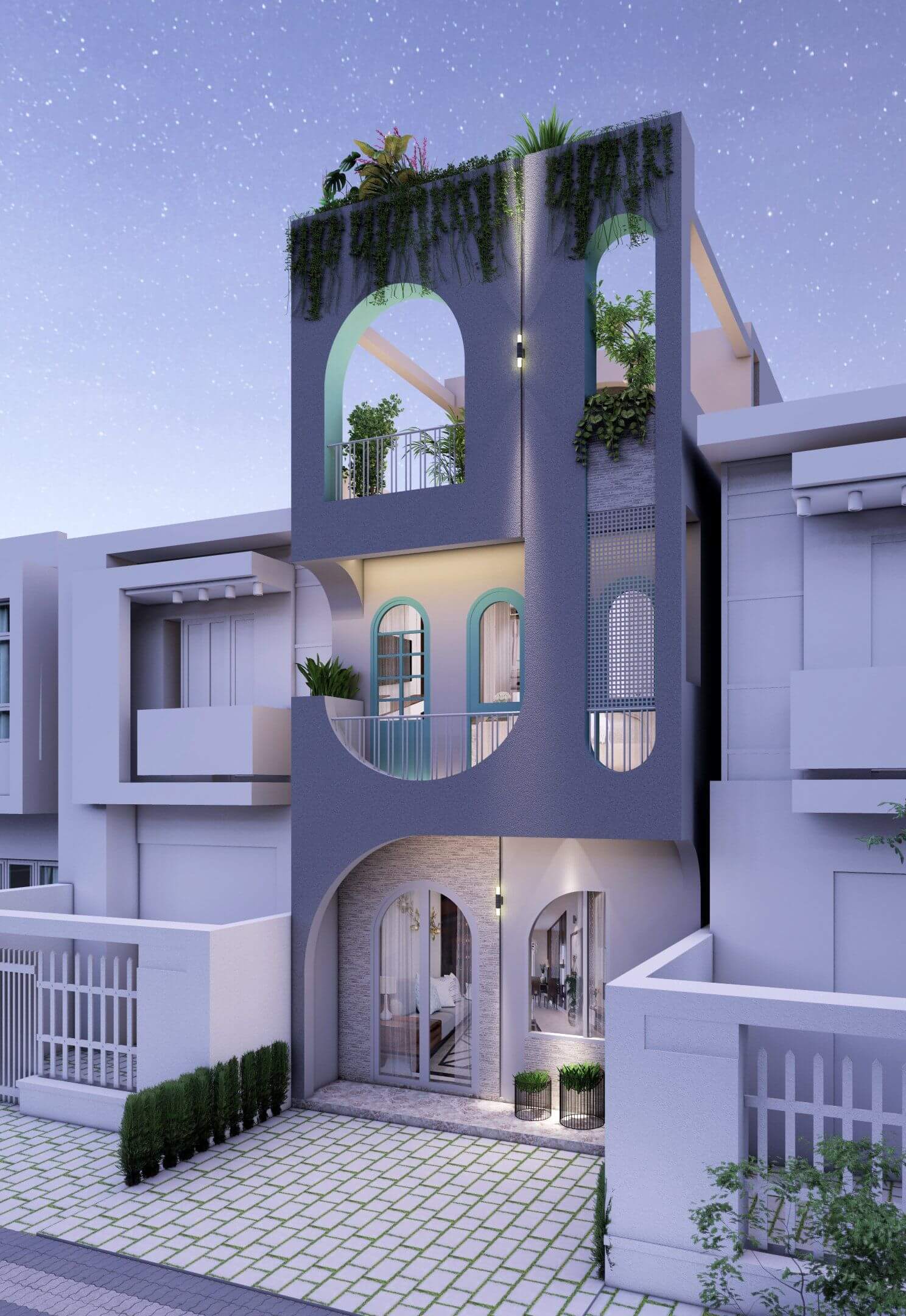 11+ mẫu nhà mặt tiền 7m ấn tượng, hợp phong thủy đẹp mê mẩn