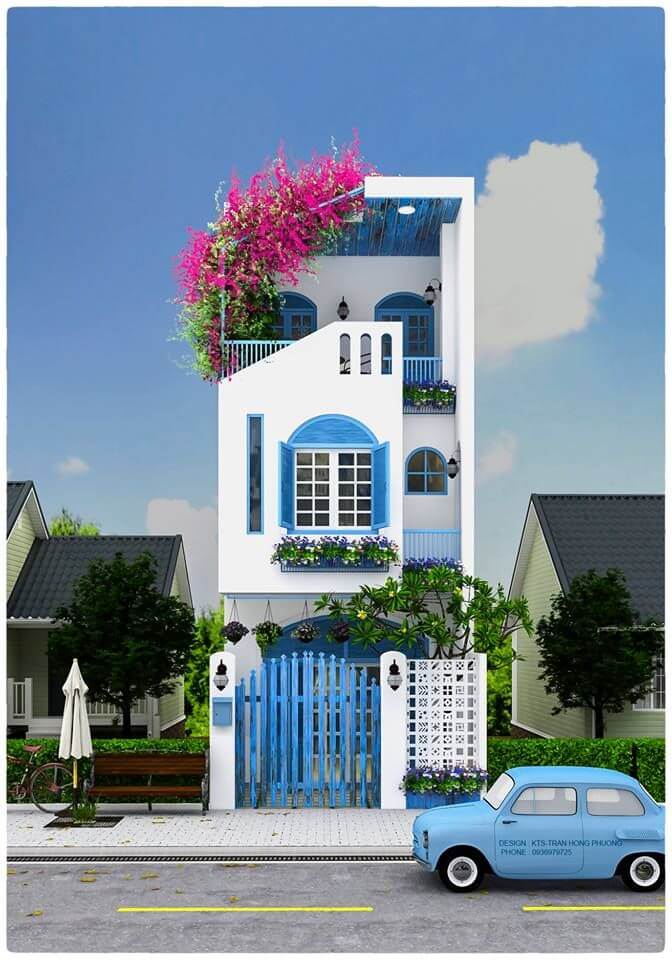 11+ mẫu nhà mặt tiền 7m ấn tượng, hợp phong thủy đẹp mê mẩn