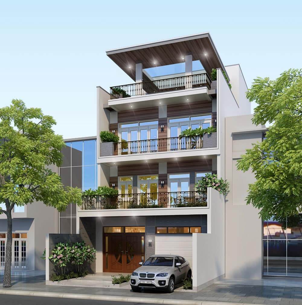 11+ mẫu mặt tiền nhà 4 tầng đẹp, thu hút, không nên bỏ lỡ