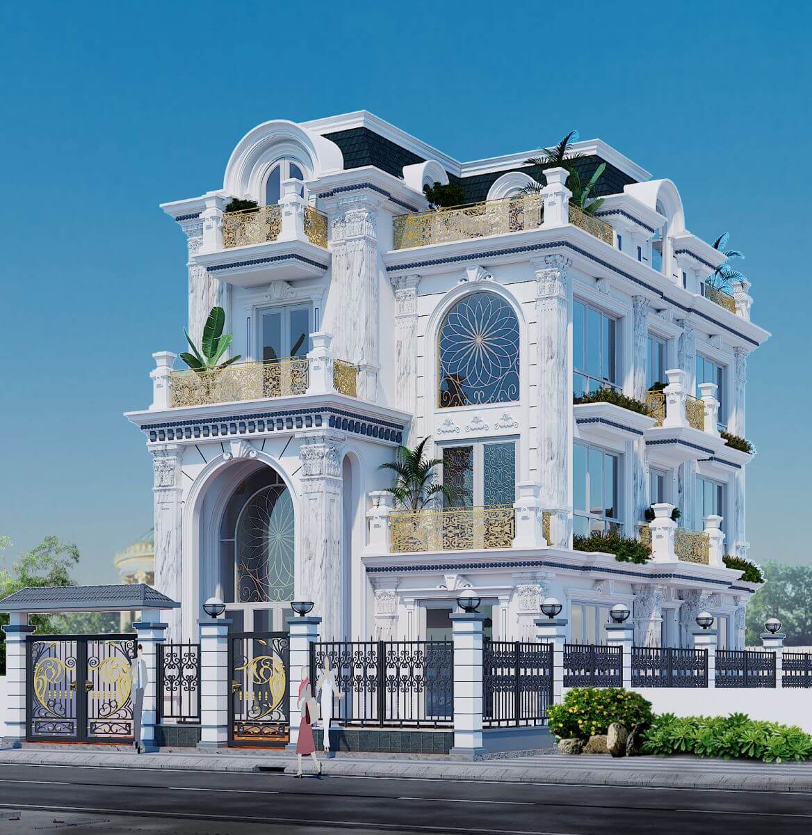 11+ mẫu mặt tiền nhà 4 tầng đẹp, thu hút, không nên bỏ lỡ