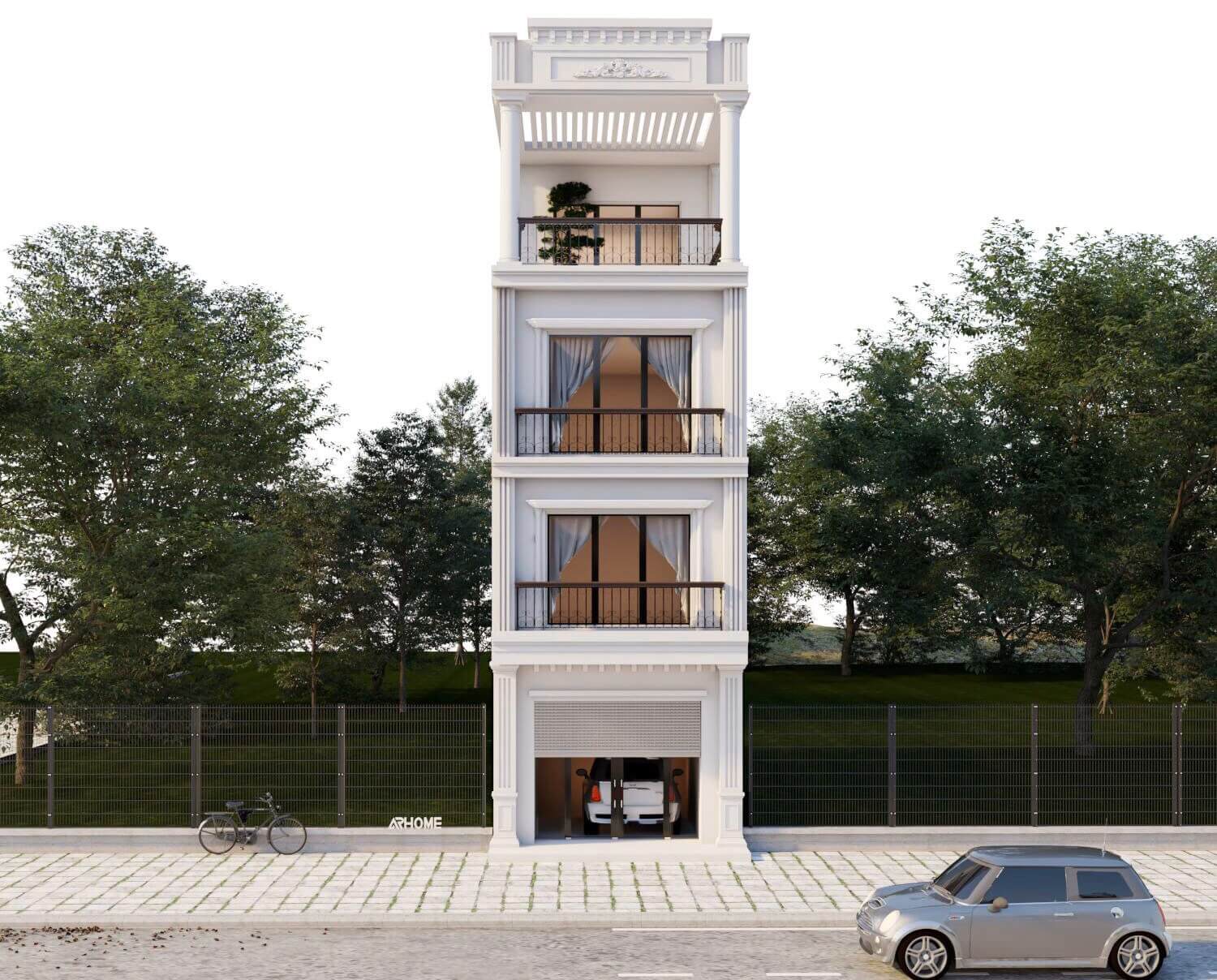 11+ mẫu mặt tiền nhà 4 tầng đẹp, thu hút, không nên bỏ lỡ