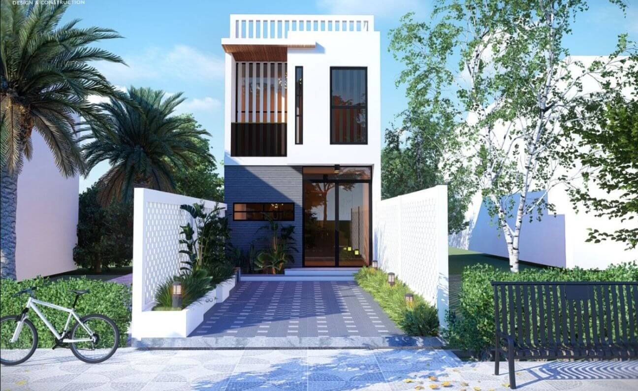 mẫu mặt tiền nhà 2 tầng 4m đẹp, không nên bỏ lỡ