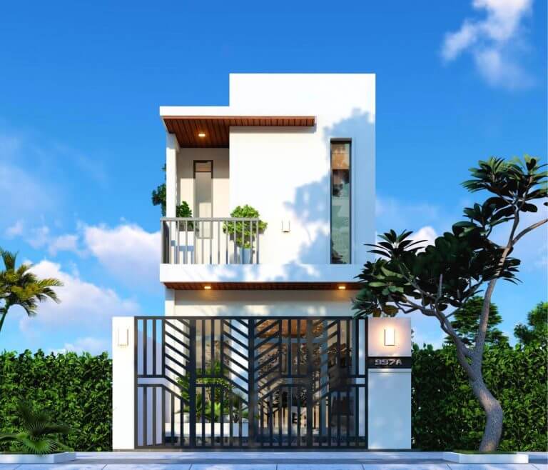 mẫu mặt tiền nhà 2 tầng 4m đẹp, không nên bỏ lỡ
