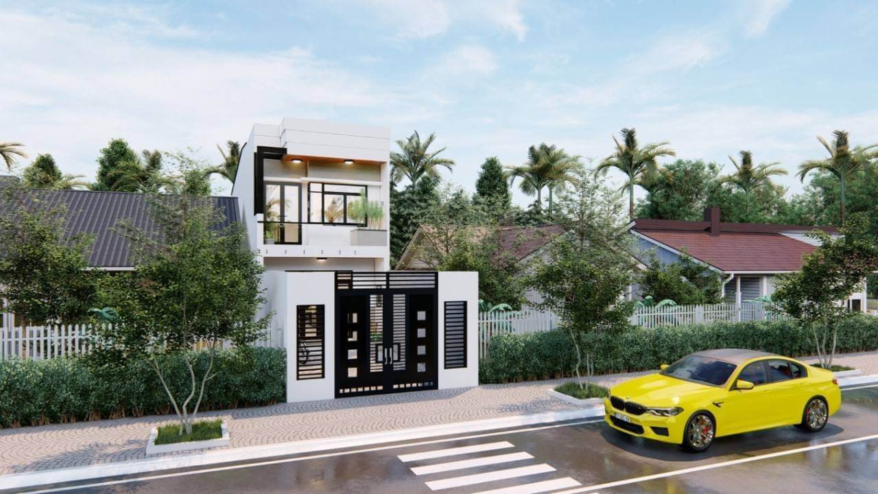 mẫu mặt tiền nhà 2 tầng 4m đẹp, không nên bỏ lỡ