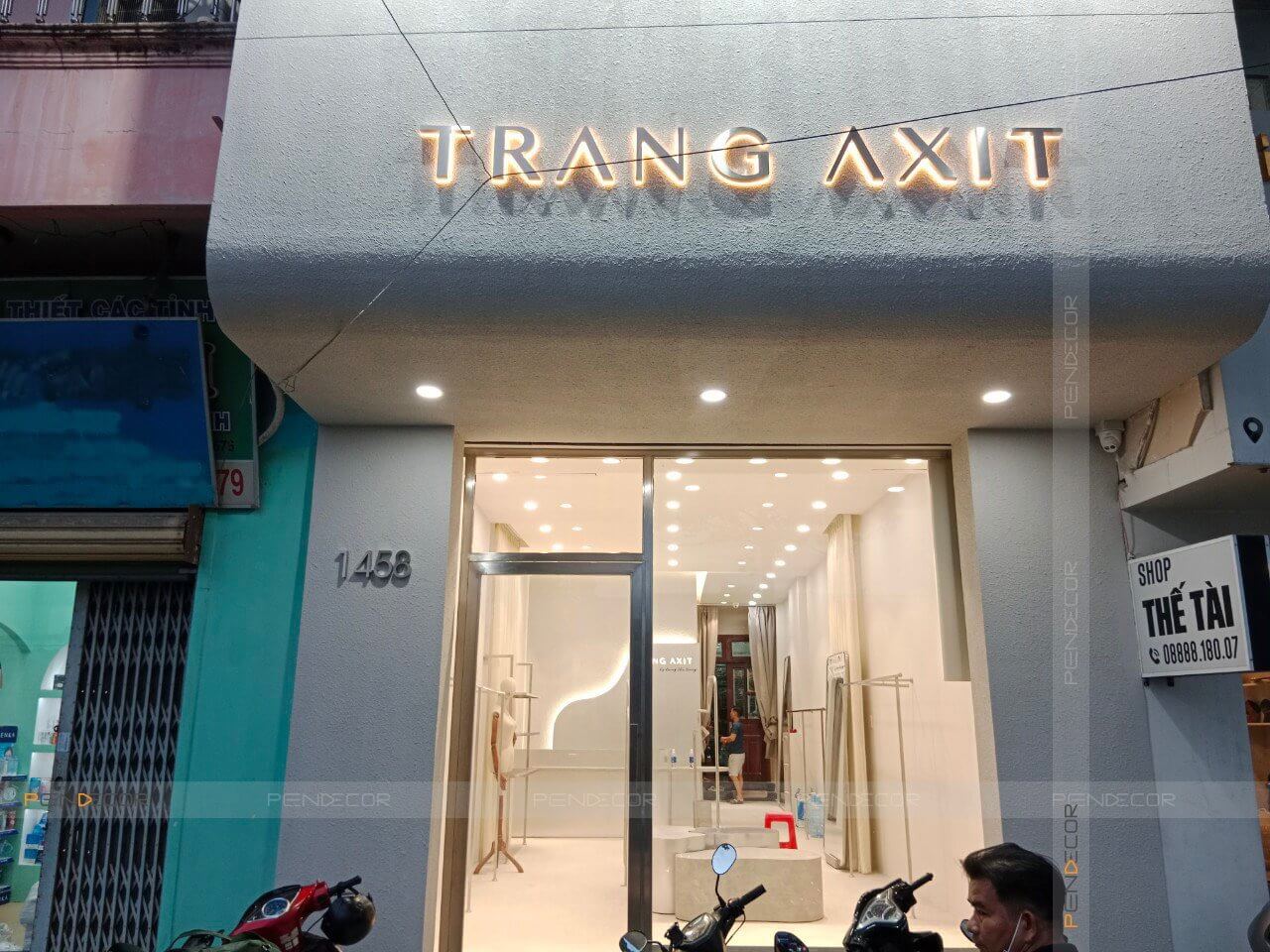 Thi Công Shop Thời Trang Nữ Trang Axit