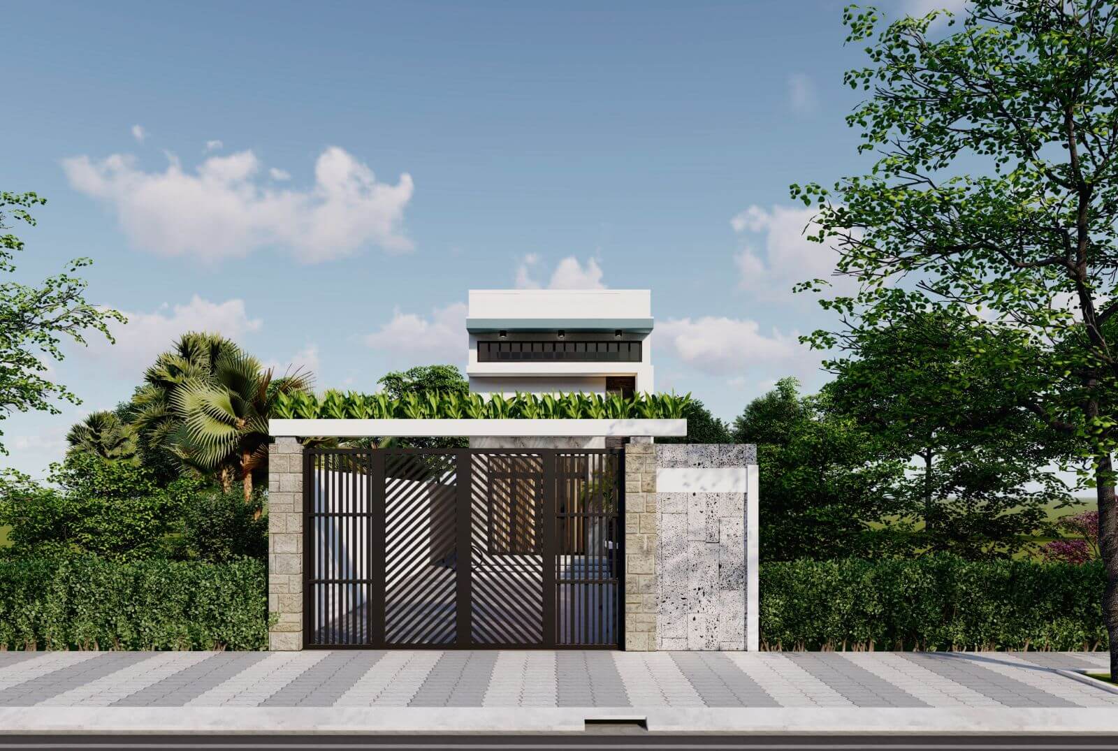 TOP 09+ mẫu mặt tiền nhà cấp 4 gác lửng đình đám, không thể rời mắt