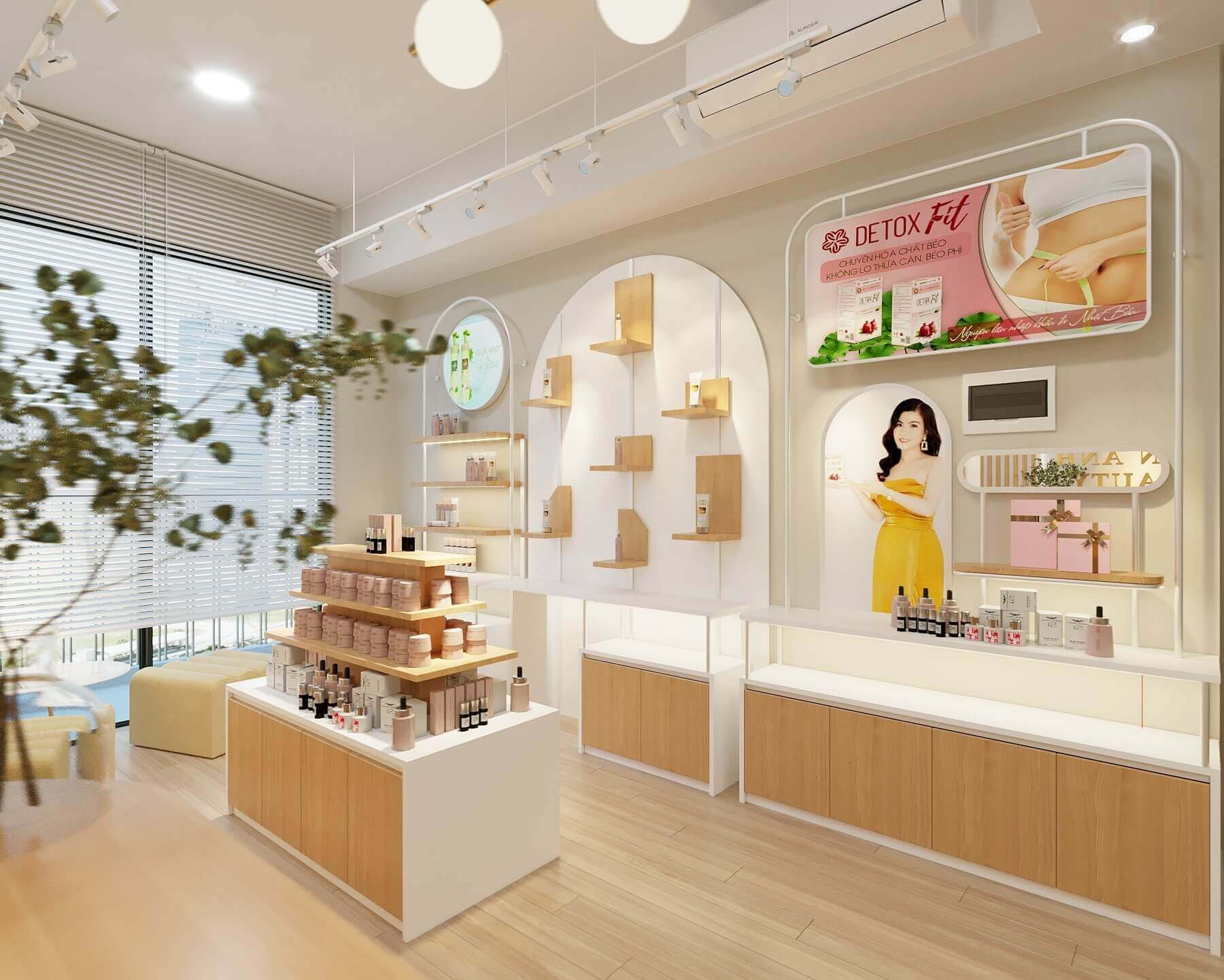 16+ thiết kế shop mỹ phẩm nhỏ đẹp không thể rời mắt, cực hút khách