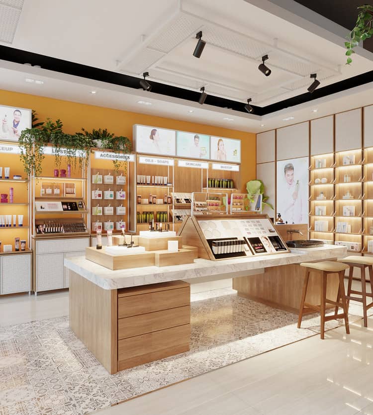 16+ thiết kế shop mỹ phẩm nhỏ đẹp không thể rời mắt, cực hút khách