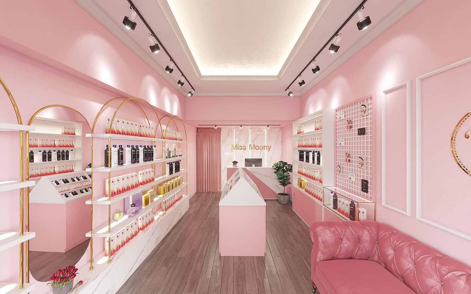 16+ thiết kế shop mỹ phẩm nhỏ đẹp không thể rời mắt, cực hút khách