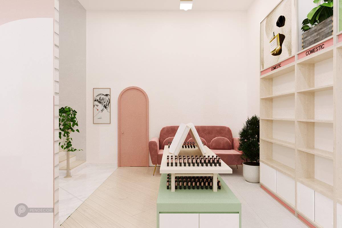 16+ thiết kế shop mỹ phẩm nhỏ đẹp không thể rời mắt, cực hút khách