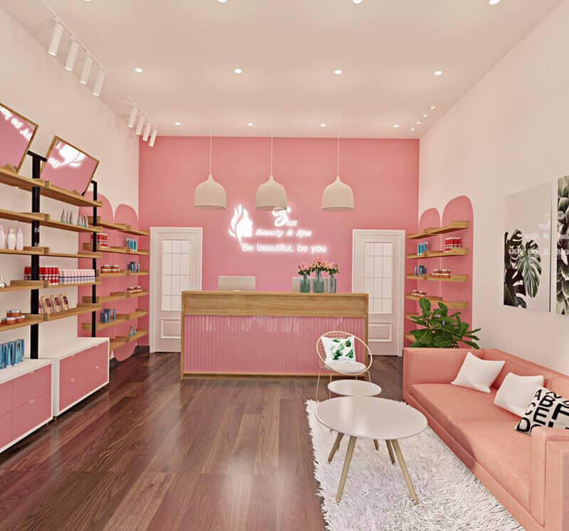 16+ thiết kế shop mỹ phẩm nhỏ đẹp không thể rời mắt, cực hút khách