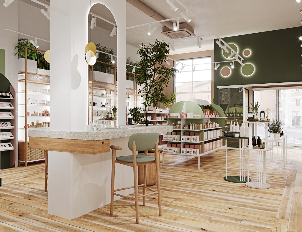 Chi phí trang trí, mua sắm nội thất shop mỹ phẩm