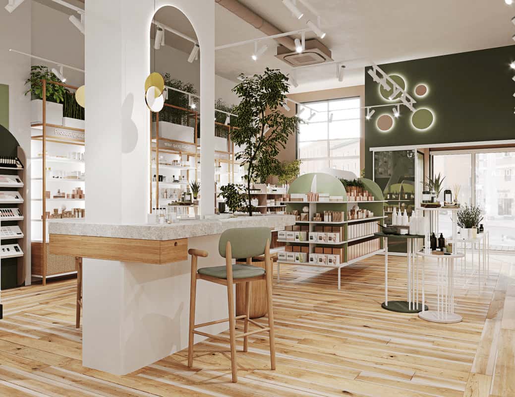 Tại sao cần thiết kế showroom mỹ phẩm bài bản từ đầu?