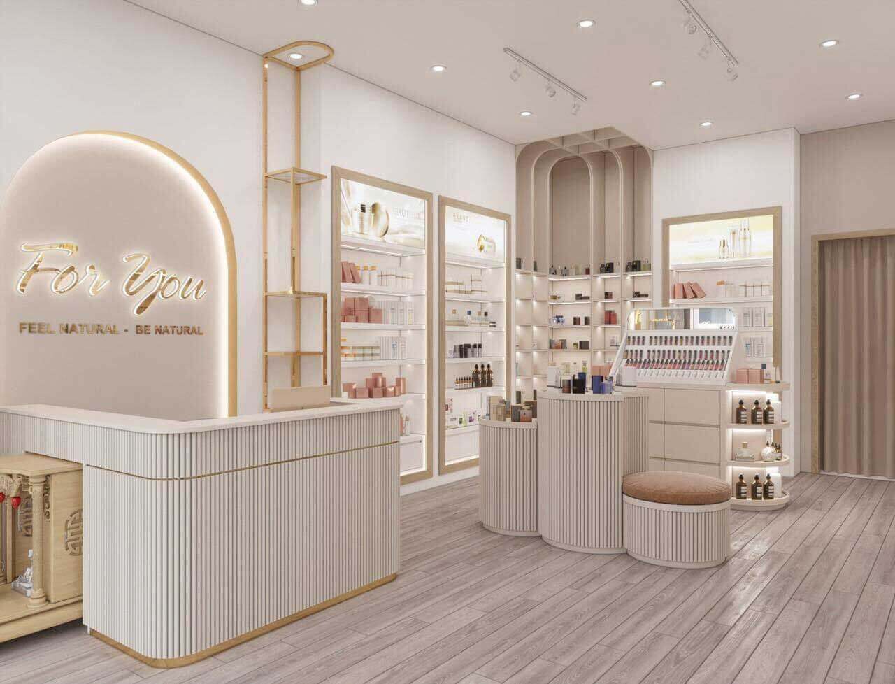 15+ mẫu thiết kế showroom mỹ phẩm đẹp mê mẩn không thể rời mắt