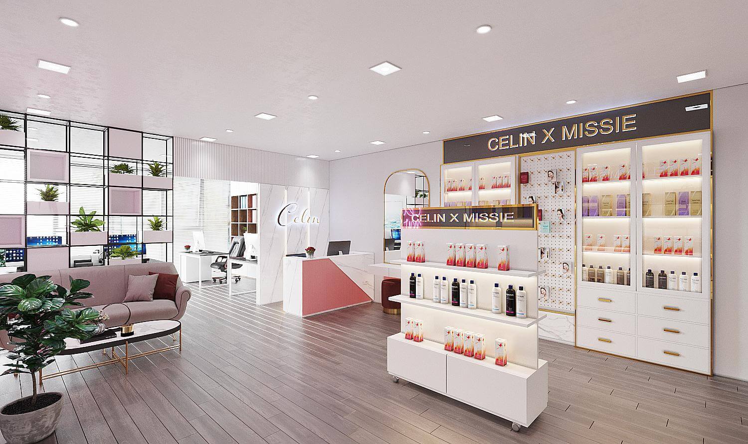 15+ mẫu thiết kế showroom mỹ phẩm đẹp mê mẩn không thể rời mắt