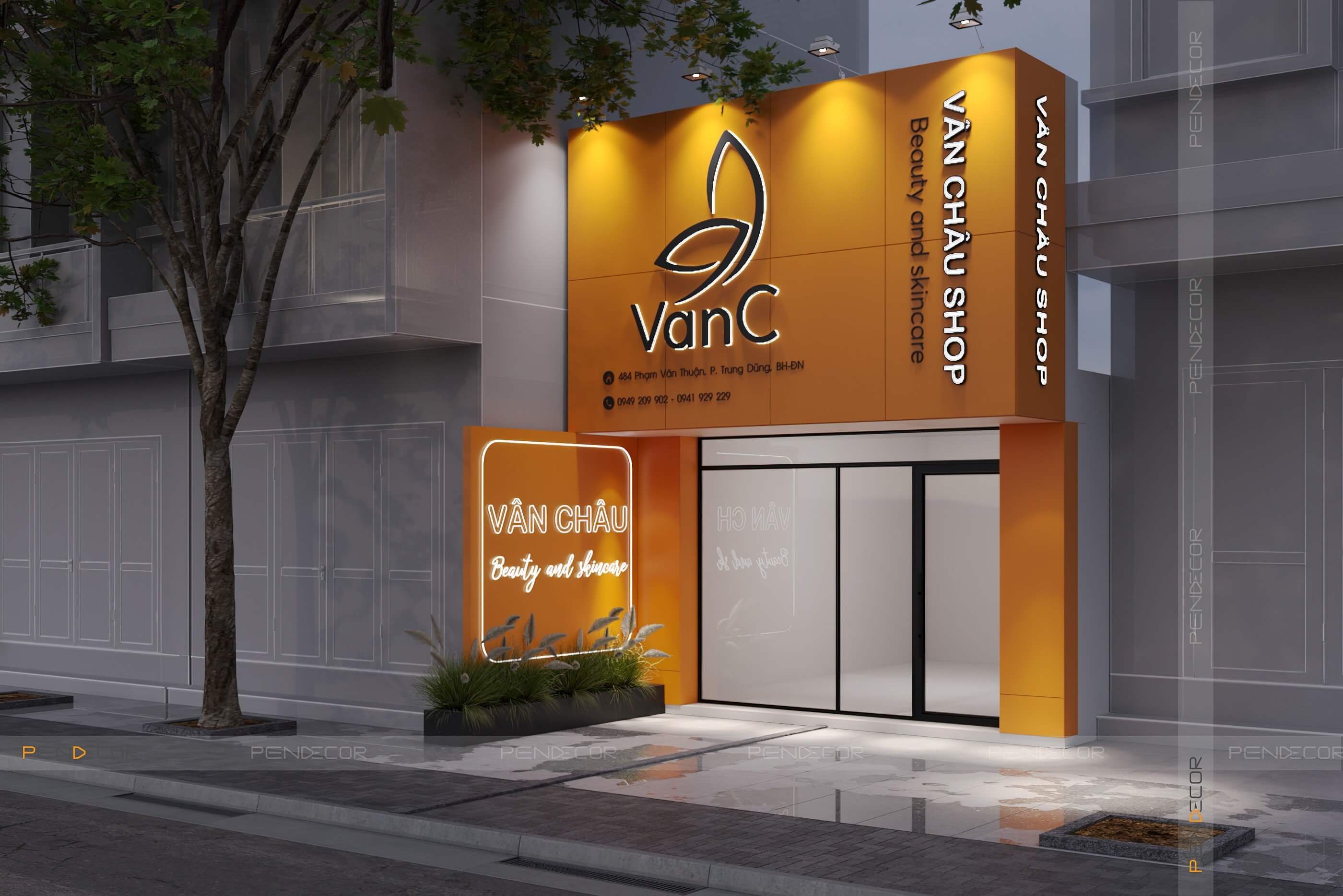 Thiết Kế Shop Mỹ Phẩm Vân Châu (VanC)