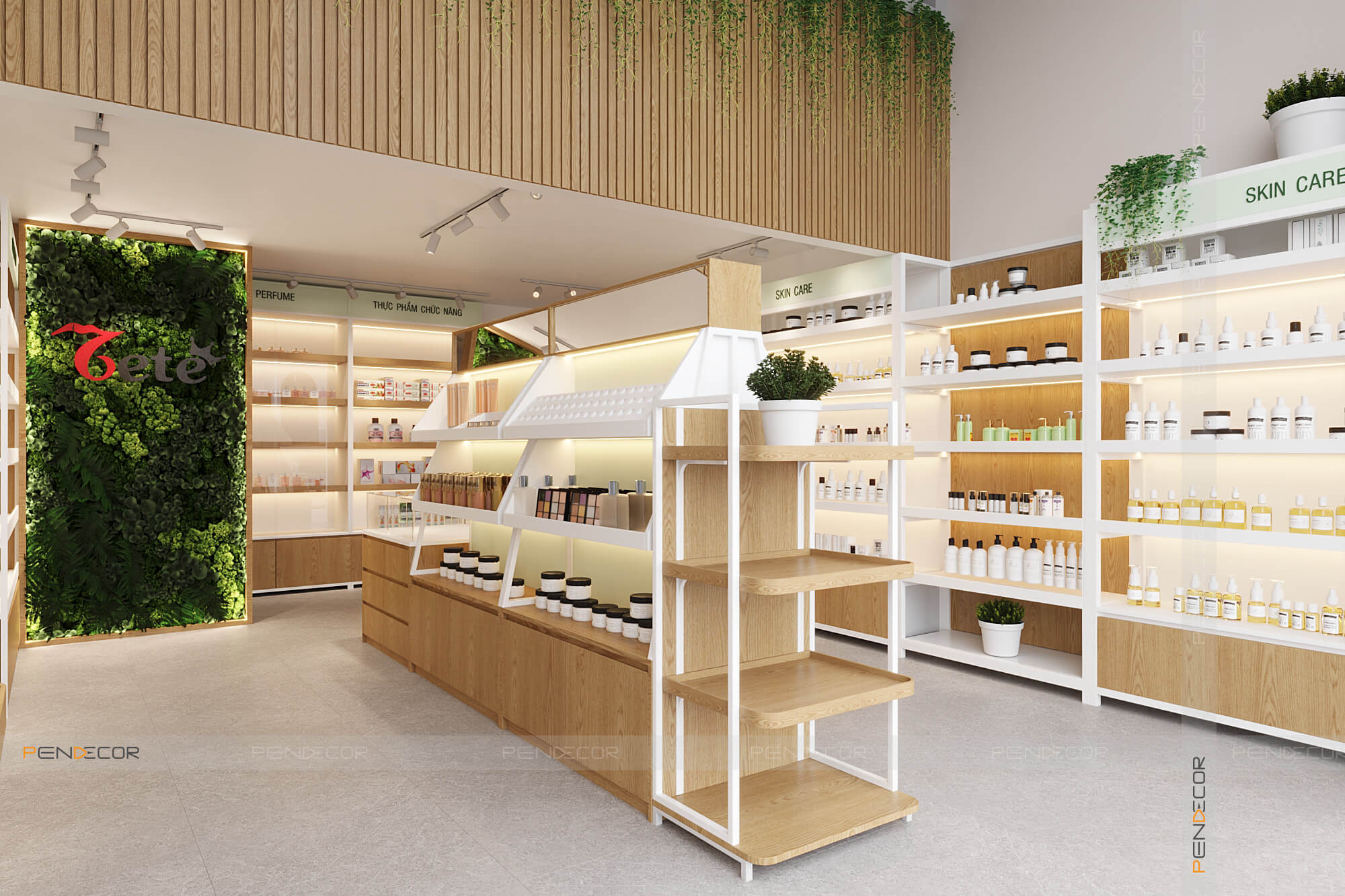 Thiết Kế Shop Mỹ Phẩm TETE