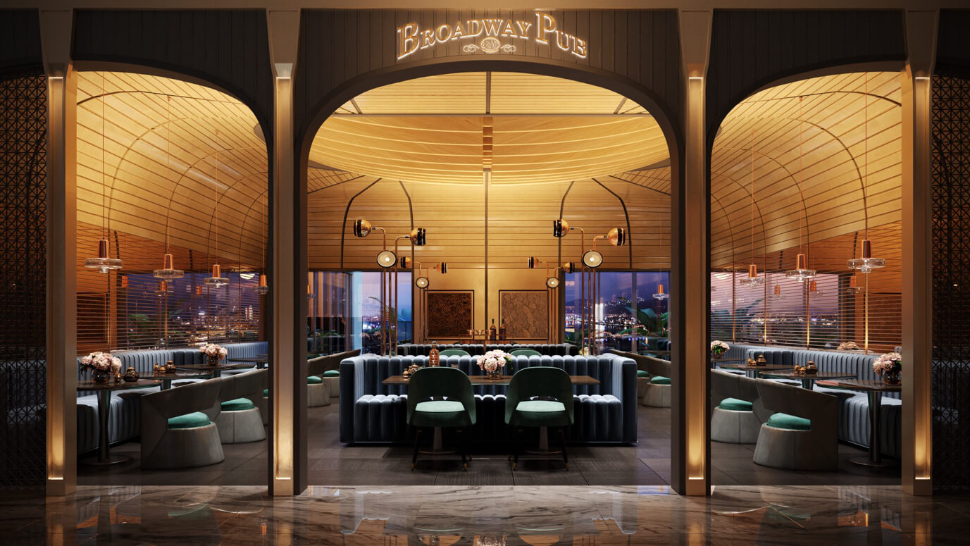 thiết kế nhà hàng hiện đại Pendecor