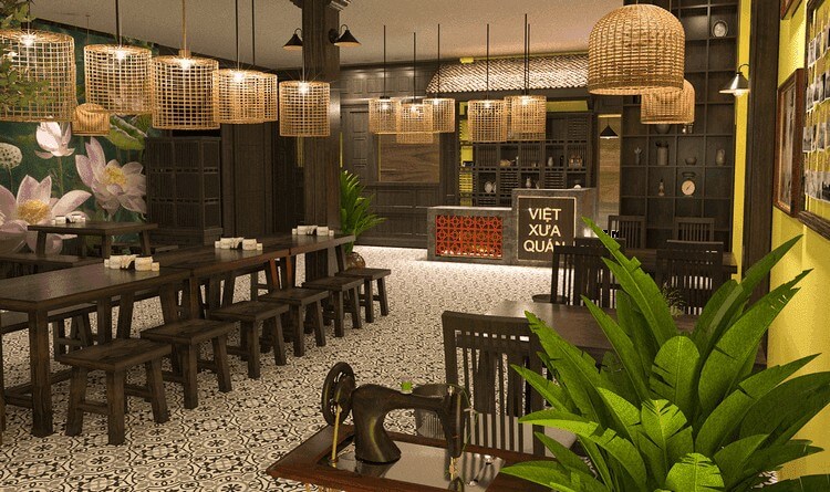 báo giá thiết kế nội thất nhà hàng Pendecor